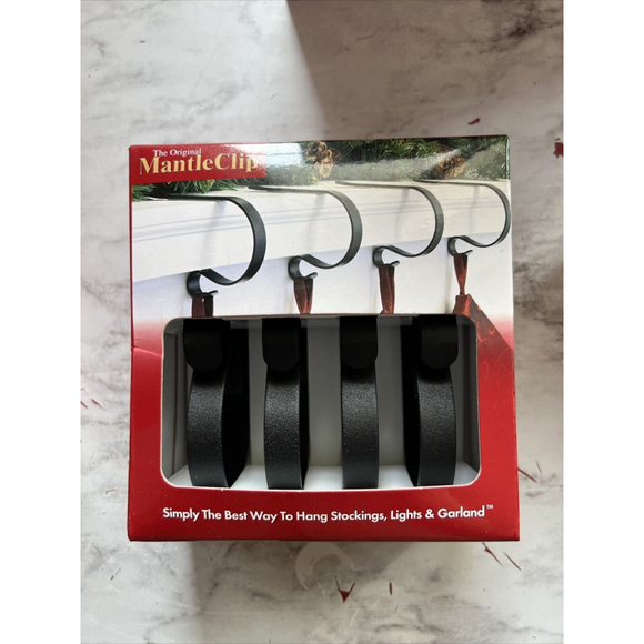COPY - Original MANTLE CLIP Stocking Light Garland Holder Hanger Adjustable Mat… - Picture 1 of 5